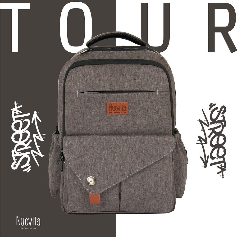 Рюкзак для мамы Nuovita CAPCAP tour (Marrone/Коричневый) #1