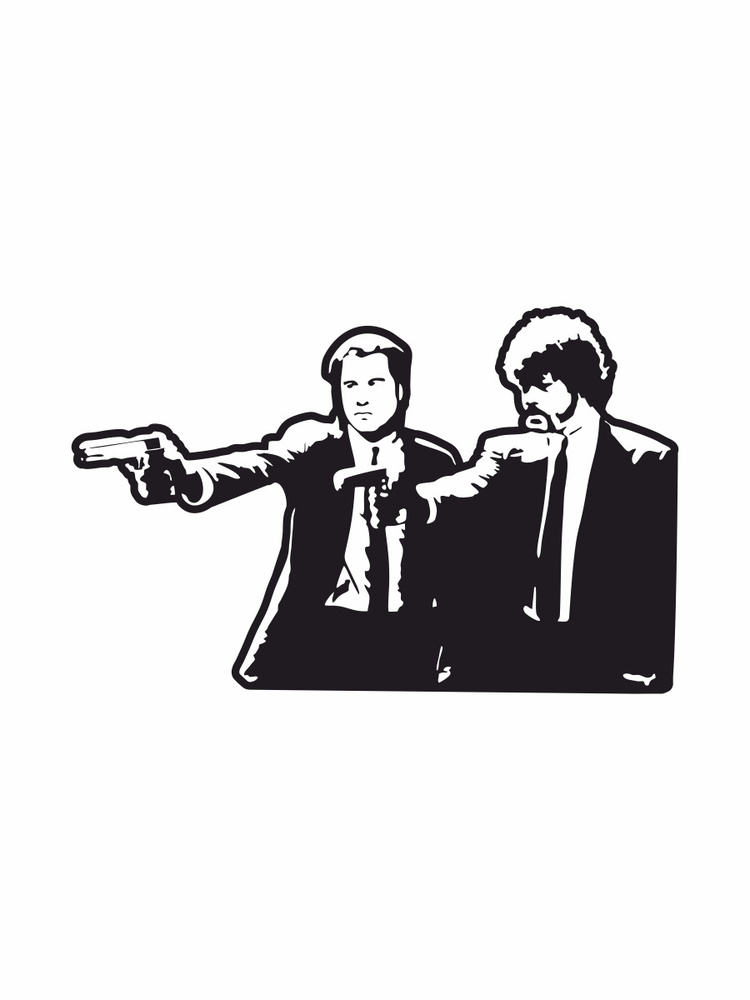 Наклейки на авто, на автомобиль, авто тюнинг Криминальное чтиво 17х10 ...