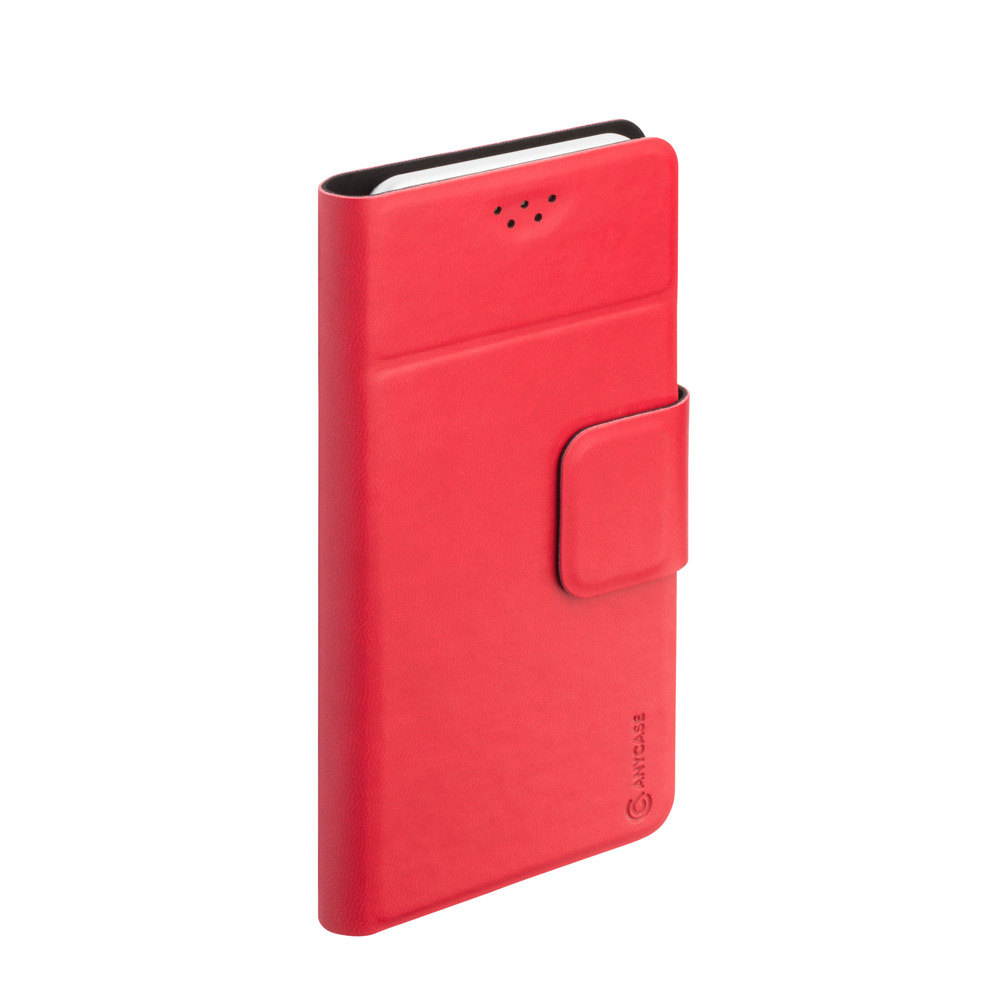 Чехол универсальный Wallet для смартфонов 4.3-5.5, красный, голубой, PU ...