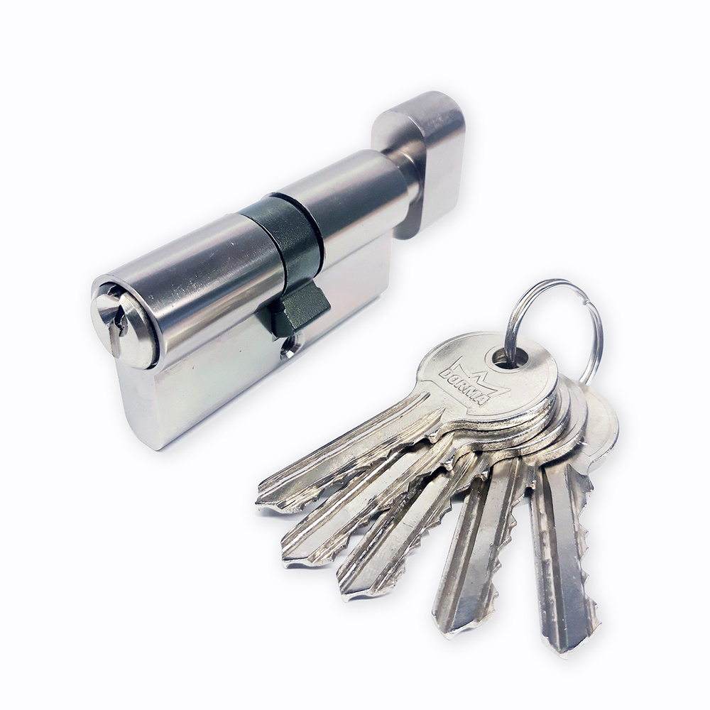 Евроцилиндр с вертушкой DORMA CBF-1 60 (30x30В), ключ 5 шт., алюминий ...