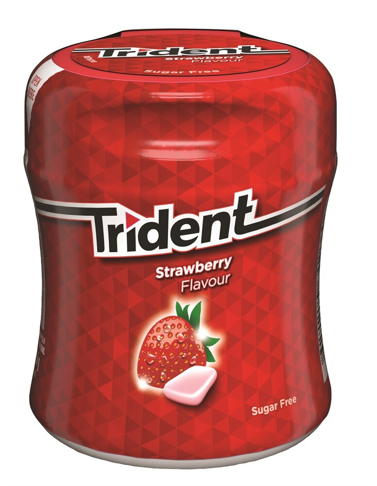 Жвачка без сахара Trident Клубника (Испания) 82,6 гр. - купить с ...