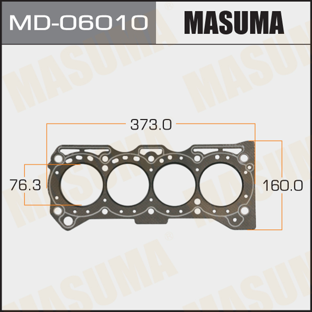 Прокладка ГБЦ Suzuki Vitara 88-98, Escudo 88-00 (16A 8V) толщина 1,60  MASUMA - Masuma арт. MD06010 - купить по выгодной цене в интернет-магазине  OZON (583022213)