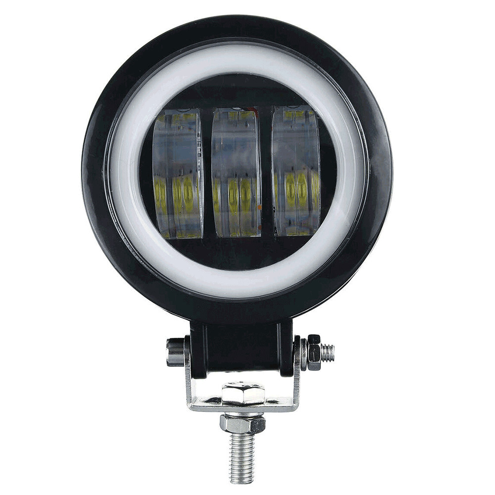 Фара противотуманная диодная 42 LED (3W) -126W (с габаритной желтой подсветкой) квадратная