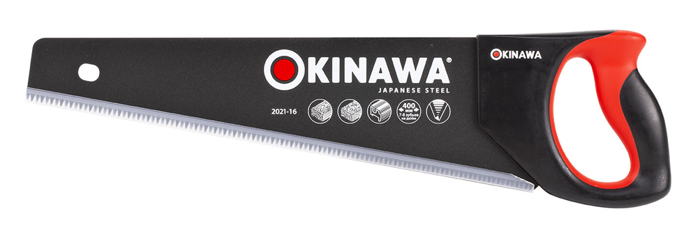 Ножовка по дереву с antistick покрытием 400 мм, 2021-16 OKINAWA #1