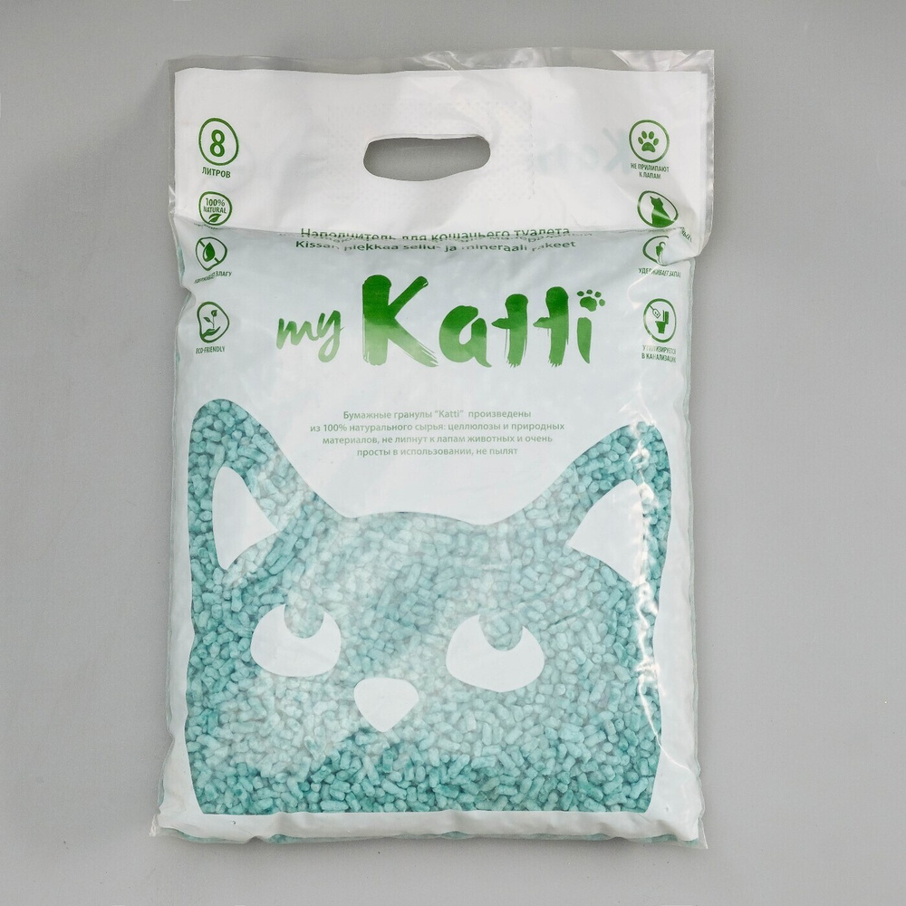 Целлюлозный наполнитель KATTI, с комплексом бактерицидных препаратов ...