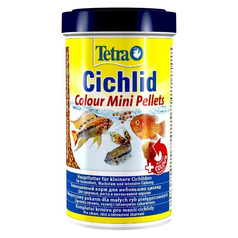 Корм для цихлид для усиления окраски, мелкие шарики Cichlid Colour Mini Pellets, 0.220 кг  #1