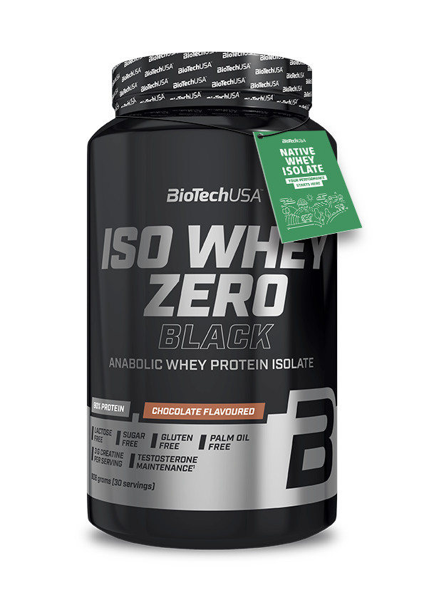 Сывороточный протеин изолят BiotechUSA Iso Whey Zero Black 908 г шоколад  #1