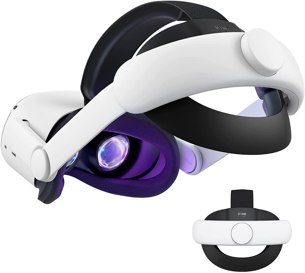 Регулируемое крепление Upgraded Elite Strap для VR шлема Oculus Quest 2 KIWI design #1
