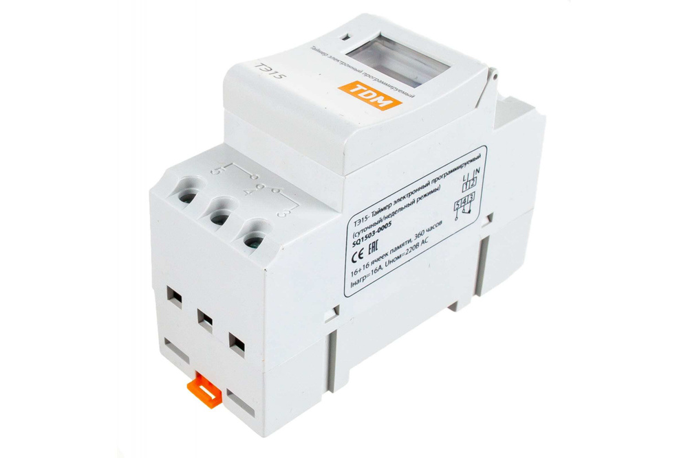 Таймер недельный электронный ТЭ15 16А 16 циклов TDM - купить по ...