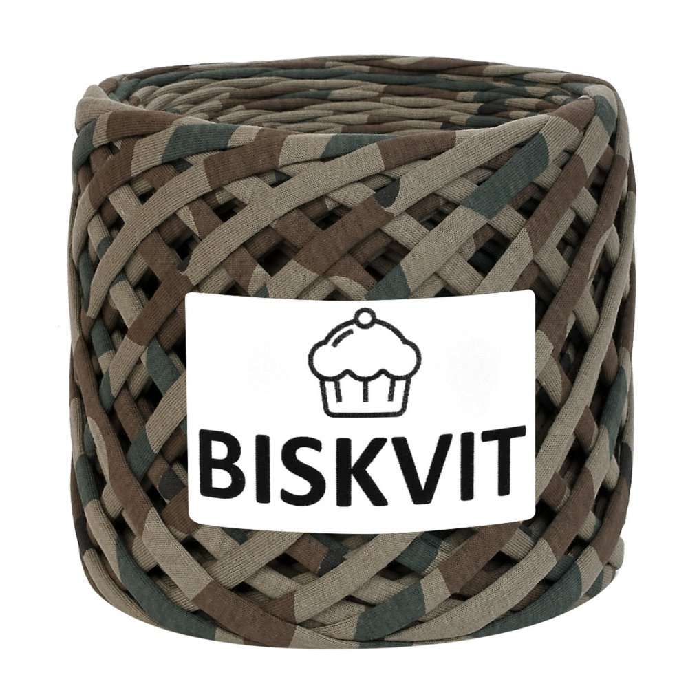 Пряжа Biskvit, 330г, 100м, 100%хлопок, (Милитари 2) (1 шт.) #1