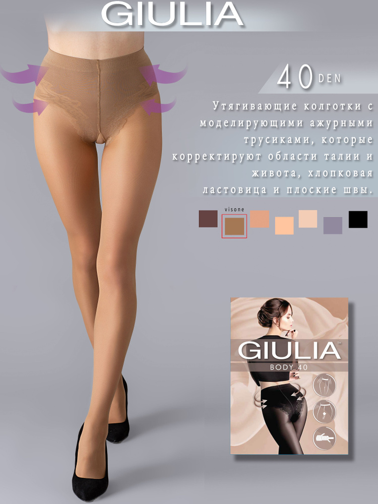 Колготки Giulia, 40 ден, 1 шт #1