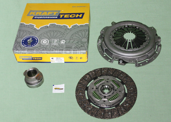 Комплект сцепления Газель, Волга дв. 402, 406,405 - Krafttech арт ...