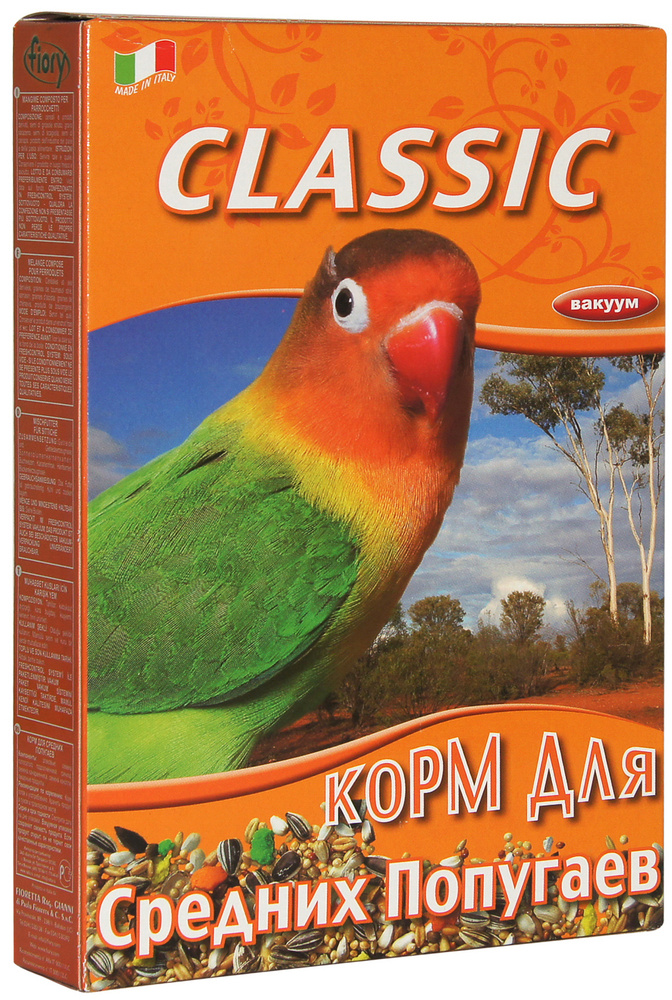 Fiory корм для средних попугаев Classic, 650 г #1