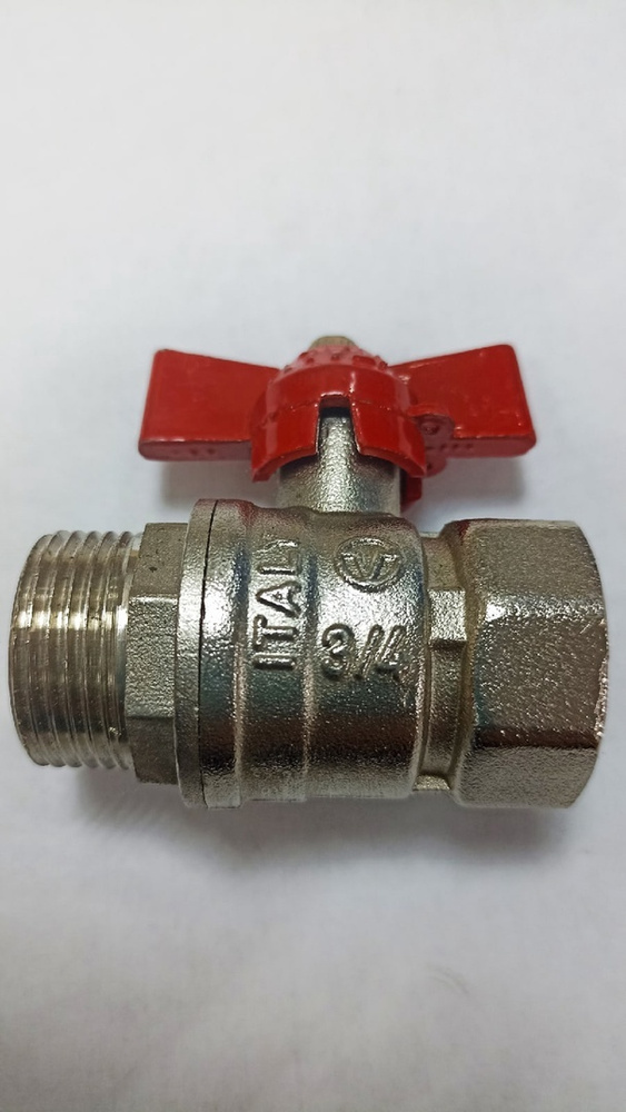 Кран шаровый латунный 3/4 (бабочка) вн/нр - купить по низкой цене в ...
