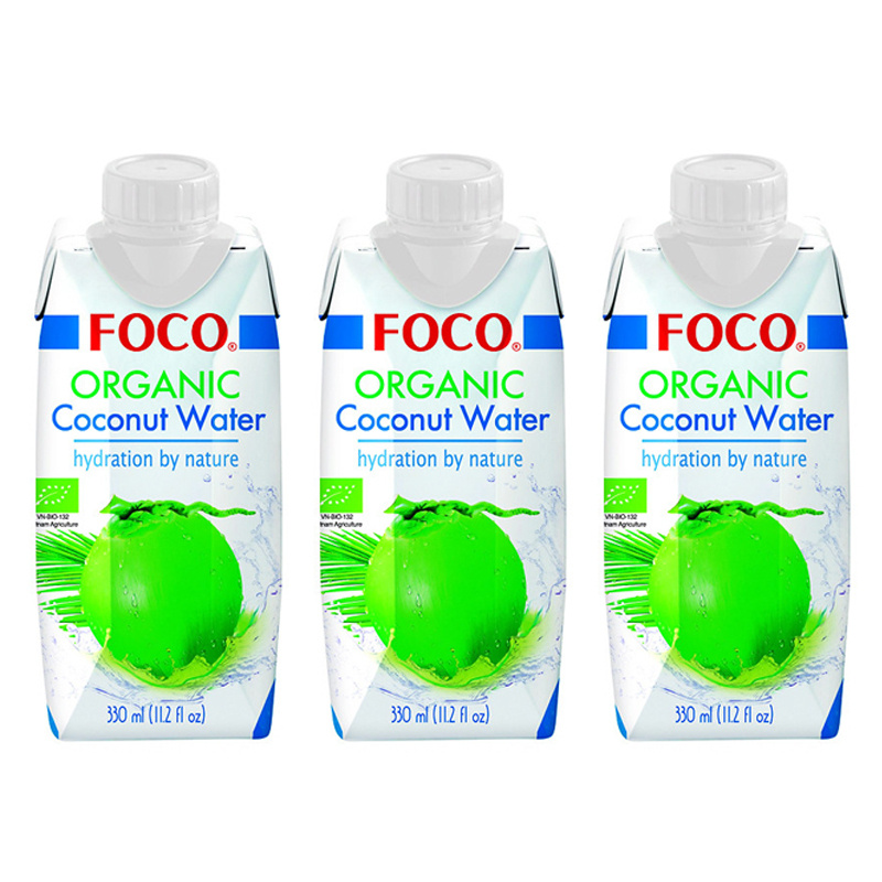 Кокосовая вода органическая "FOCO" (3 шт. по 330 мл), Вьетнам #1