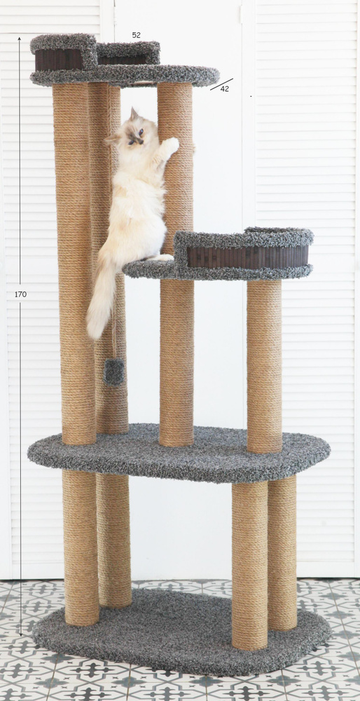 Комплекс для кошек Котомастер "Фантазия"., агат Венге - купить с ...