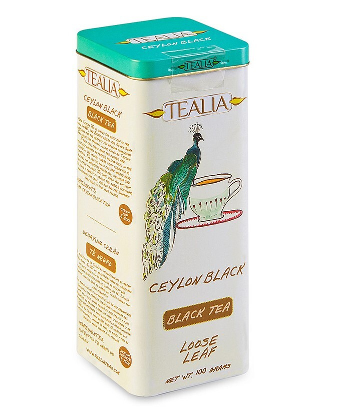 Чай черный TeaLia Ceylon листовой 100гр ж/б Шри-Ланка #1