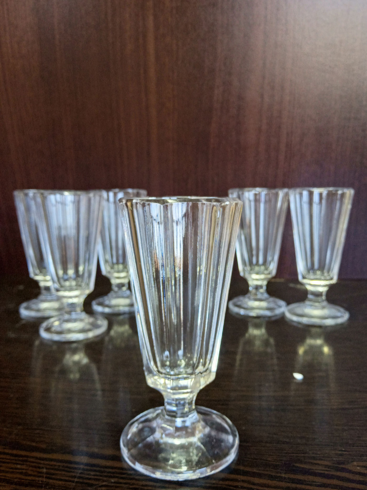 Набор рюмок для водки, для коньяка Бахметьевский завод, 50 мл, Хрусталь ...