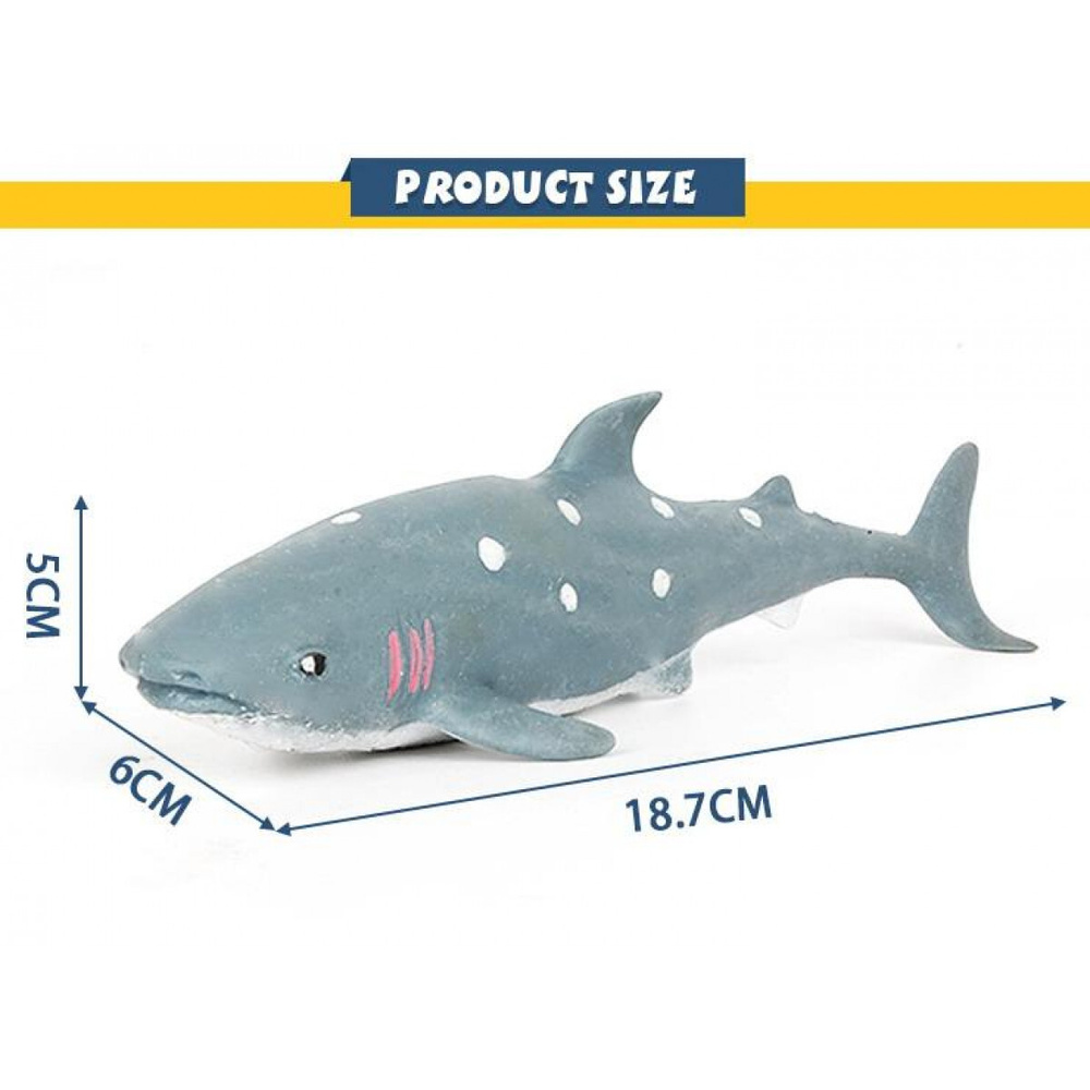 Фигурка Abtoys Юный натуралист Морские обитатели Акула, термопластичная ...