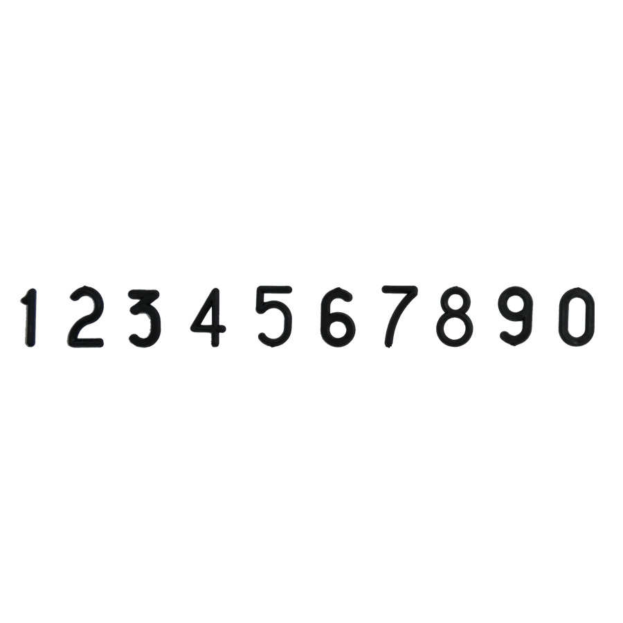 Набор цифр для маркировки сыра от 0 до 9 #1