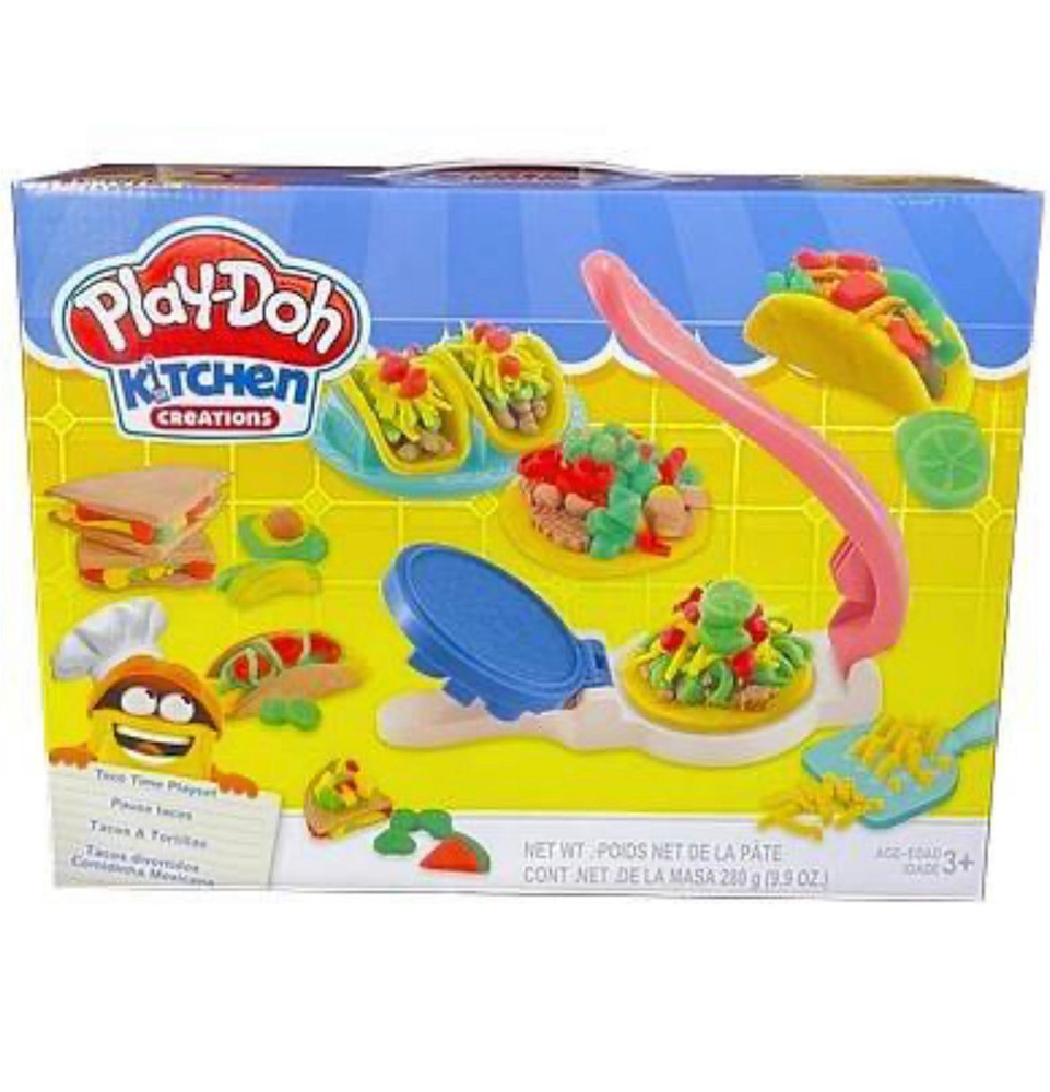 Масса для лепки Play-Doh Kitchen Creation Любимые блюда Тако / Play Doh  сэндвичи, тако, бурито, бургер / Плей До - купить с доставкой по выгодным  ценам в интернет-магазине OZON (614492025)