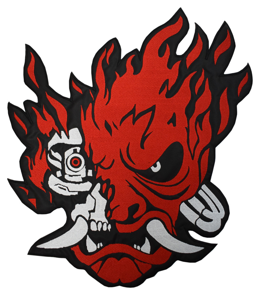 Большая нашивка на куртку, патч, шеврон байкерский, нашивка на спину ...