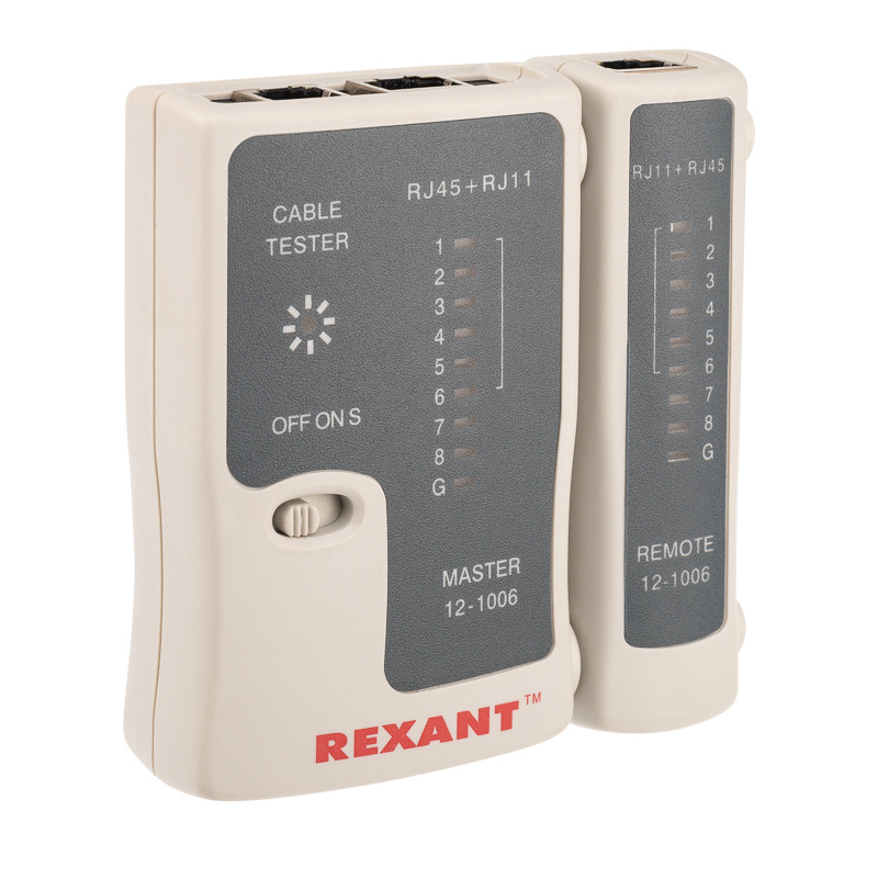 Rexant 12-1006 Тестер Кабеля RJ-45+RJ-11 (HT-C004) (TL-468) купить по ...