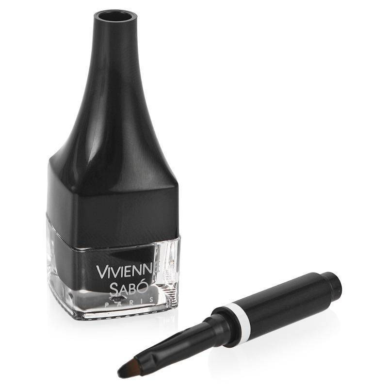 Vivienne Sabo Подводка гелевая для глаз с кисточкой / Gel Eyeliner with brush / Eyeliner gel Velvet Noir #1