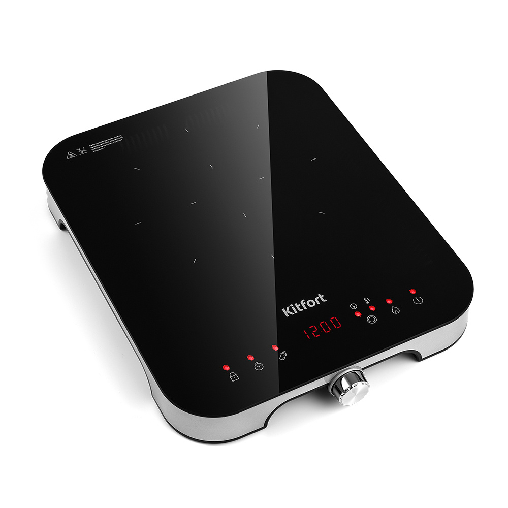 Индукционная плитка Kitfort КТ-148, черный, мощность 1800 Вт, сенсорное ...