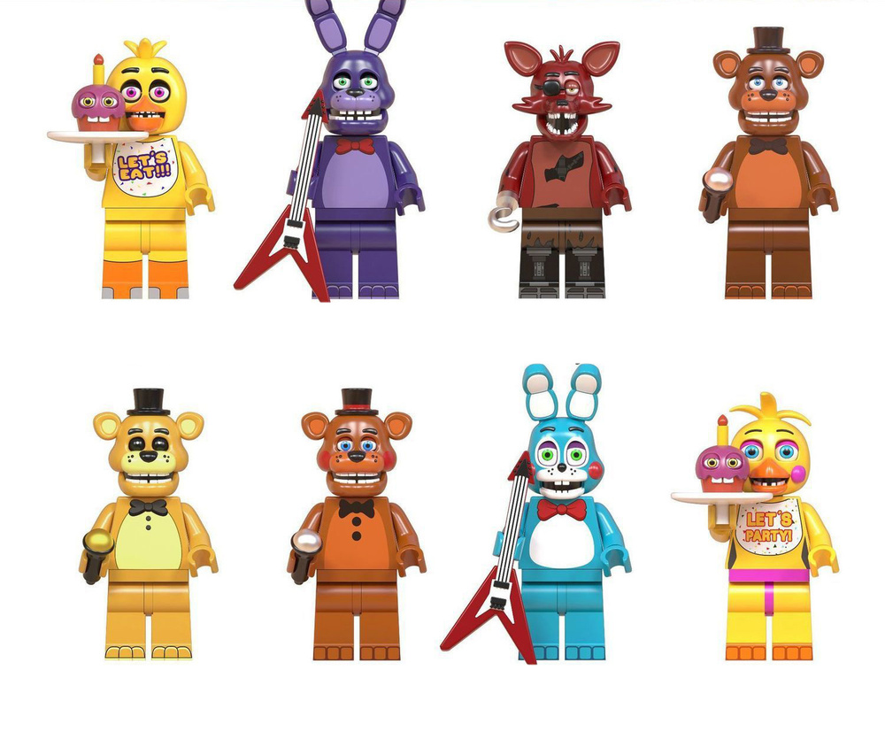 Фнаф (Fnaf) набор фигурок Аниматроников: Пять ночей с Федди 8 шт ...