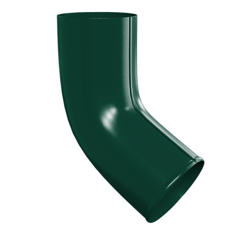 Колено трубы сливное (отвод) водостока d100мм 60 градусов RAL 6005 Зеленый металлическое  #1