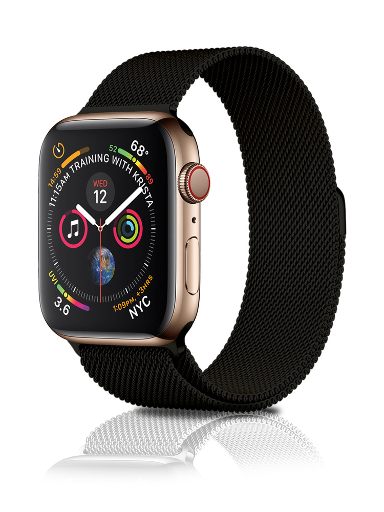 Ремешок для Apple Watch 42 mm 44 mm 45 mm 49 mm металлический Миланская петля  #1