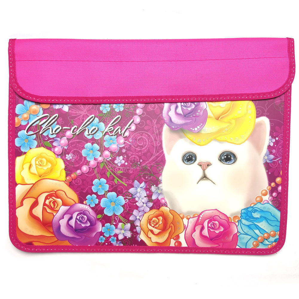Папка для тетрадей, A4, Чо-чо Кошечка, цвет розовый, 32x25 см. - купить ...