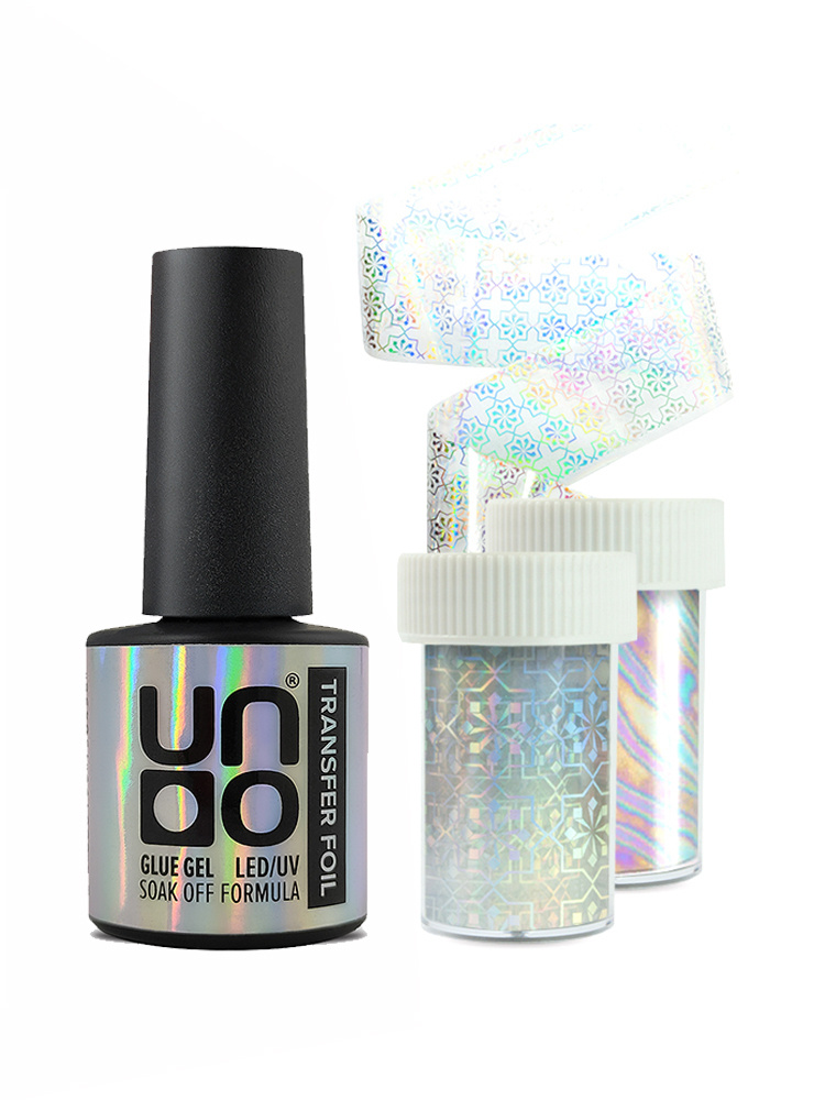 UNO, Набор клей-гель с фольгой для дизайна ногтей №FL135 - купить с ...