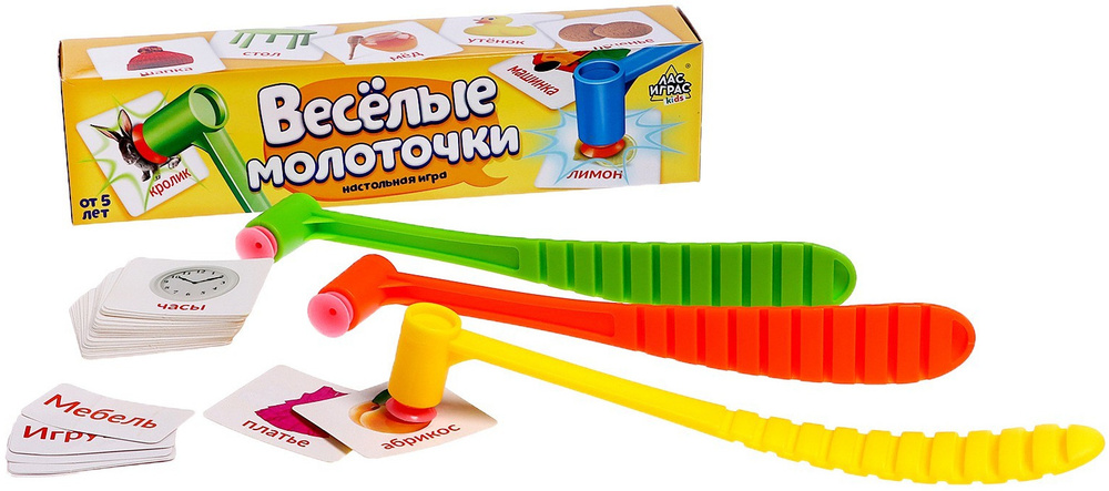 Настольная игра "Весёлые молоточки" на сообразительность и скорость ...
