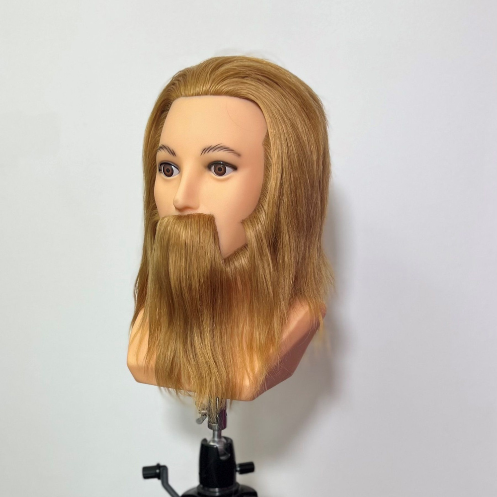 Учебная голова манекен / Болванка для причесок San Valero Мишель / Инструмент кукла для парикмахера с #1
