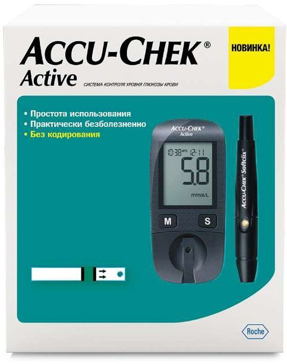 Глюкометр Accu-Chek Active (набор) купить на OZON по низкой цене ...