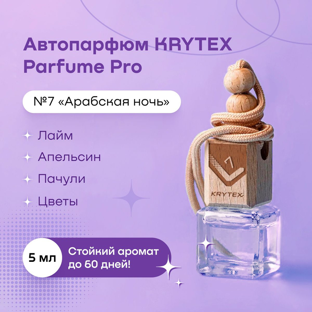 Ароматизатор для автомобиля и дома KRYTEX Parfume Pro №7 / Premium  автопарфюм 