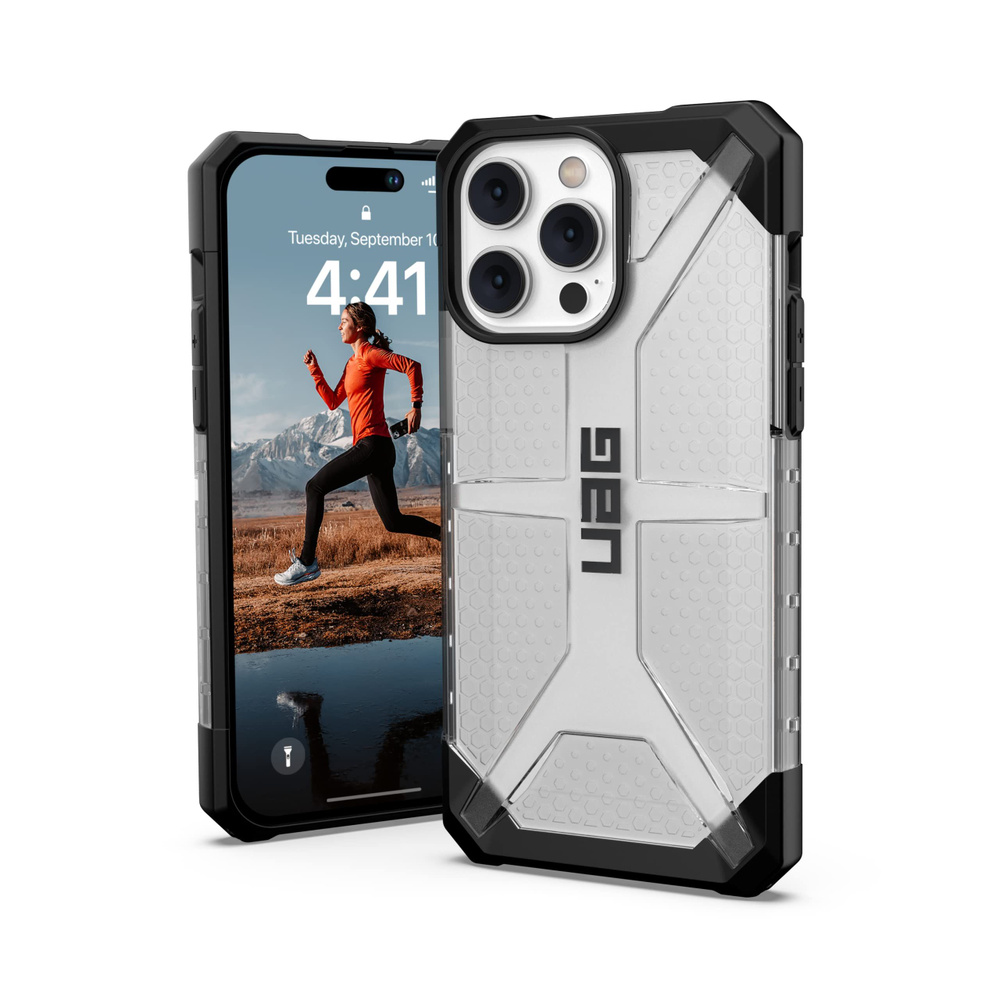 Защитный чехол UAG Plasma для iPhone 14 Pro (Прозрачный лёд / Ice) - купить  с доставкой по выгодным ценам в интернет-магазине OZON (720117026)