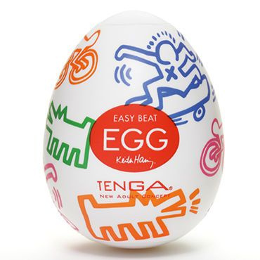 Tenga Egg Street, Keith Haring Edition. Одноразовый мастурбатор в виде яйца, лимитированный выпуск  #1