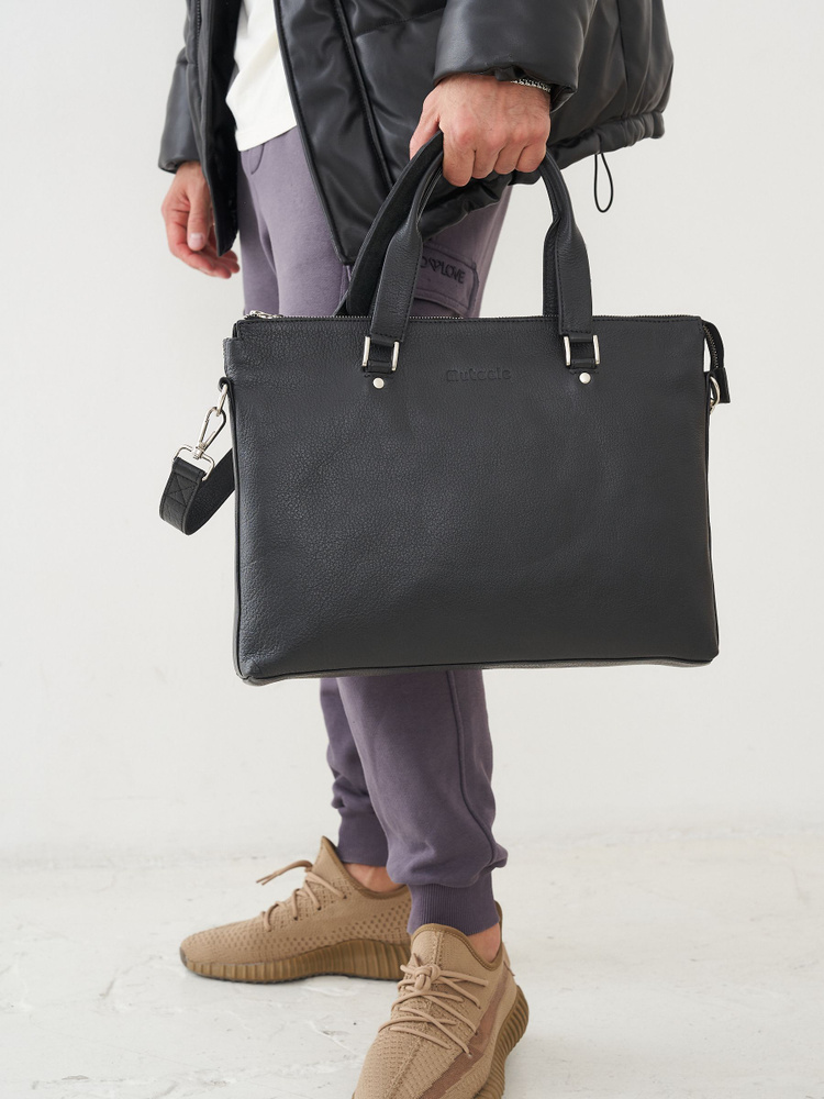 портфель мужской из натуральной кожи / портфель кожаный мужской / сумка ...