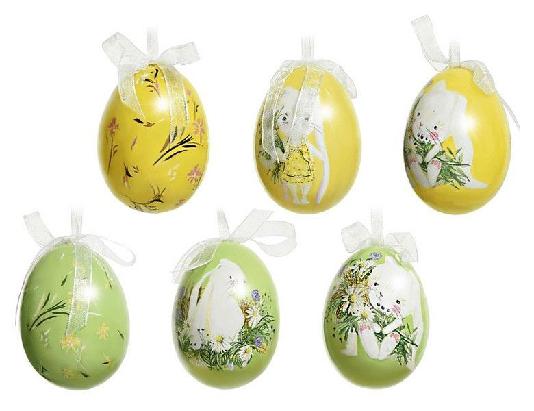 Декоративные пасхальные яйца 6 см (упаковка 6 шт.), Kaemingk - купить с ...