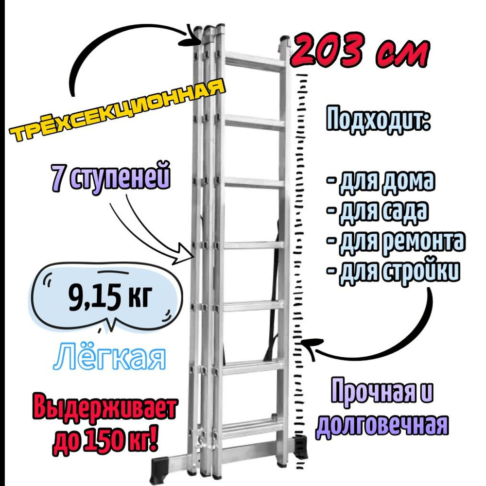 лестница для стройки дома (100) фото