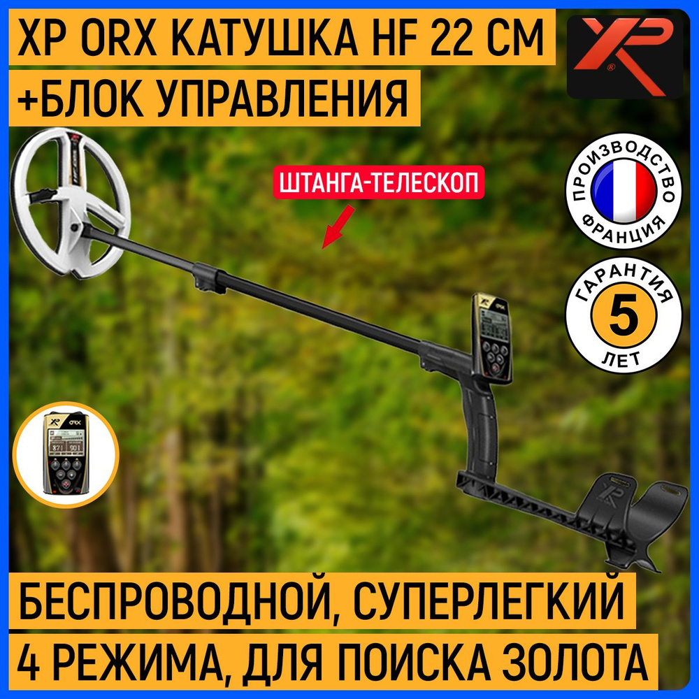 Металлоискатель XP ORX_ORX (катушка HF 22 см, блок, без наушников) +  Пинпоинтер Mi6 - купить по выгодным ценам с доставкой в интернет-магазине  OZON (154946982)