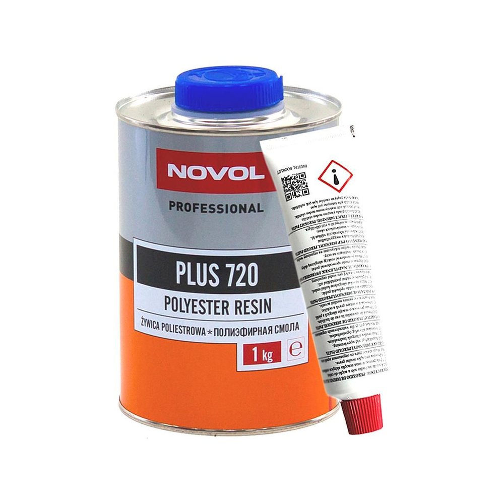 NOVOL Plus 720 Polyester Resin Полиэфирная смола 1 кг. с отвердителем #1