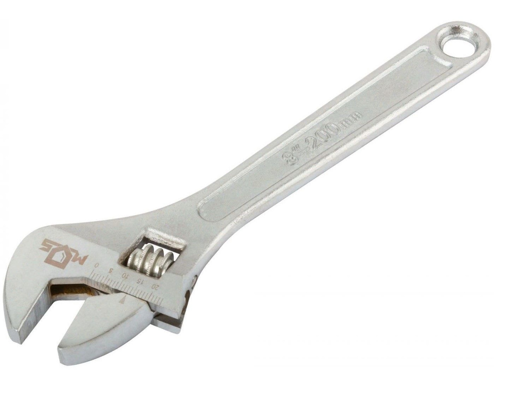 Ключ разводной гаечный 200 мм, 25 мм MOS - купить с доставкой по ...