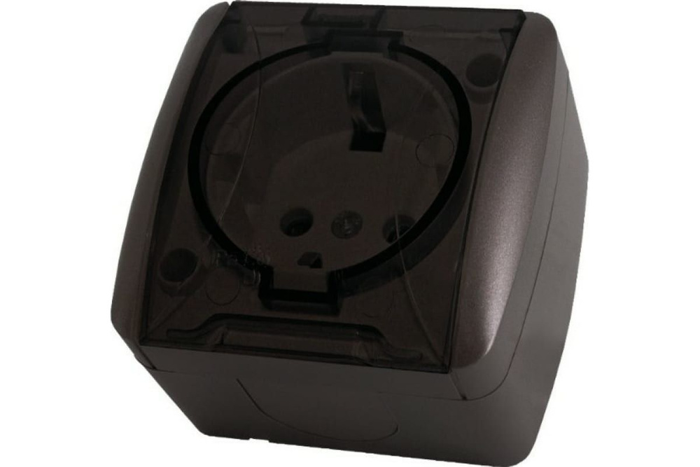 Розетка TDM 2П+3 открытой установки IP54 16А с прозрачной крышкой ...