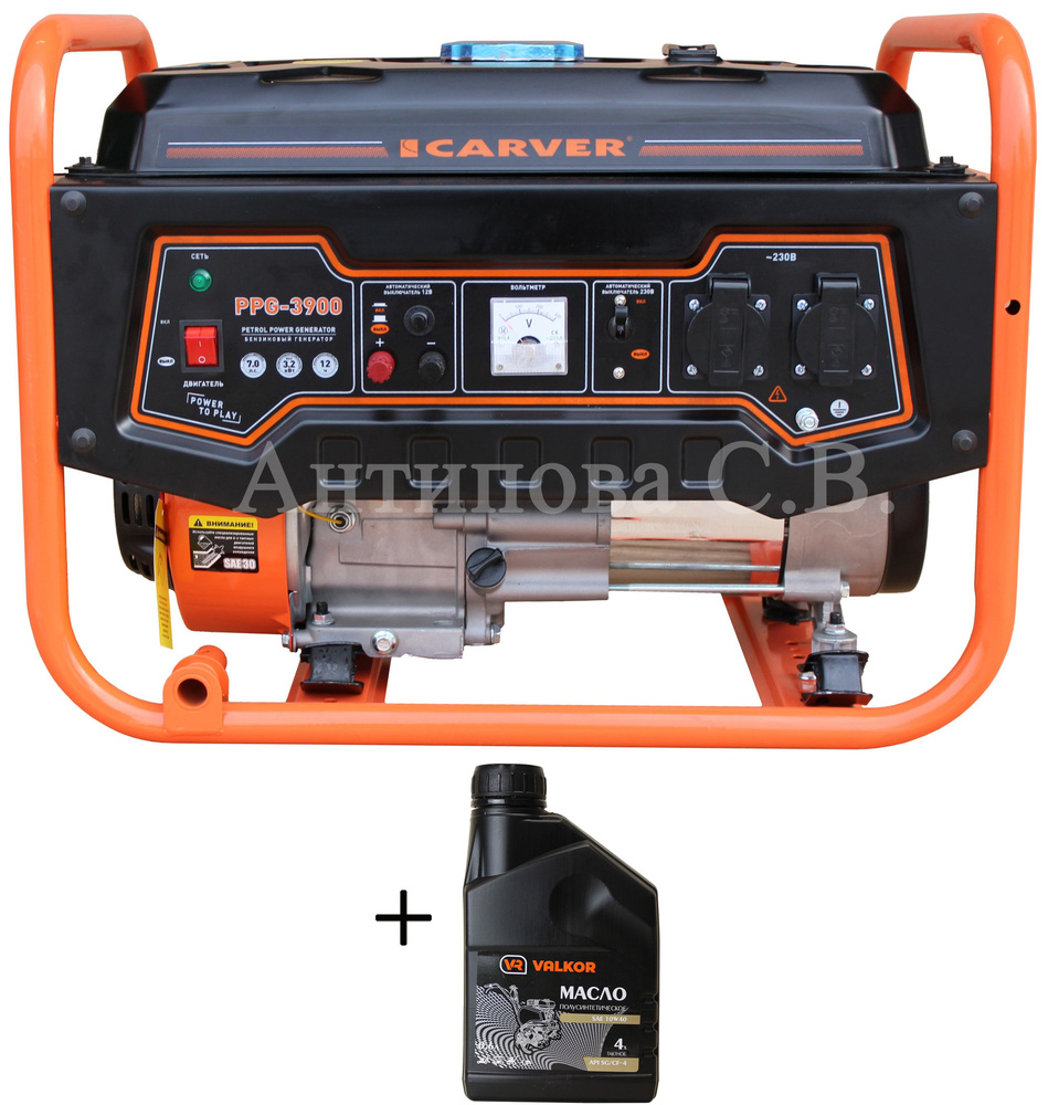 00009. Carver builder. 020. Генератор бенз. Генератор carver ppg-6500 builder.
