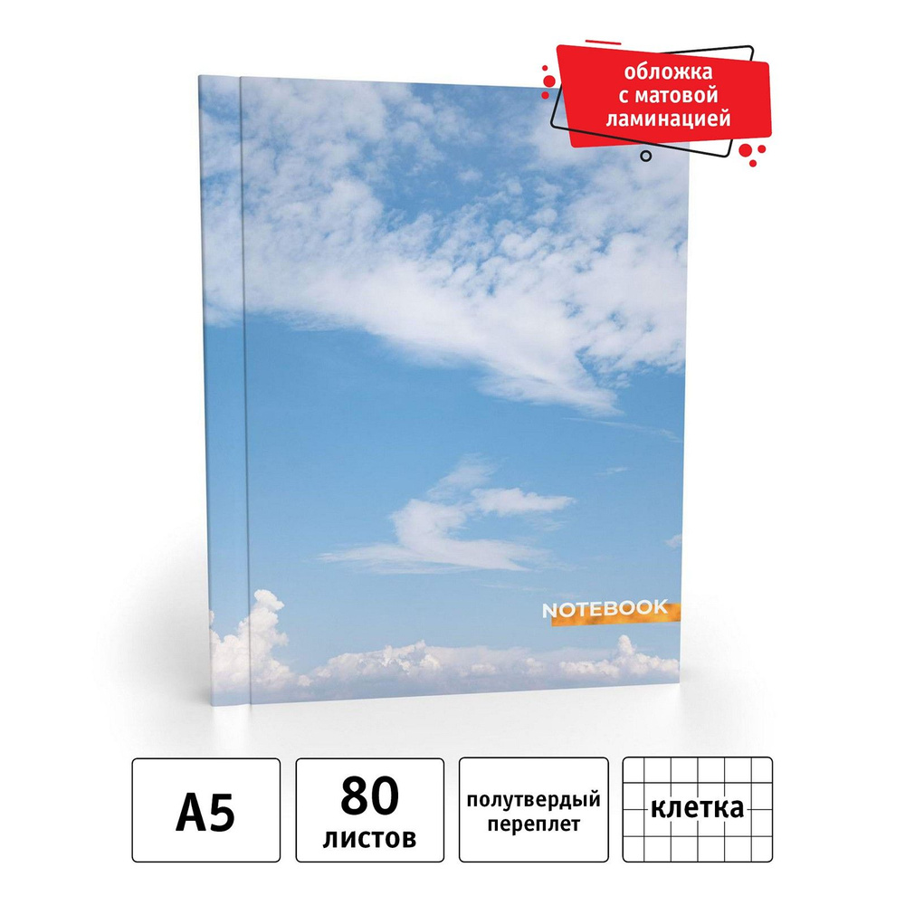 Academy Style Записная книжка A5 (14.8 × 21 см), листов: 80 #1