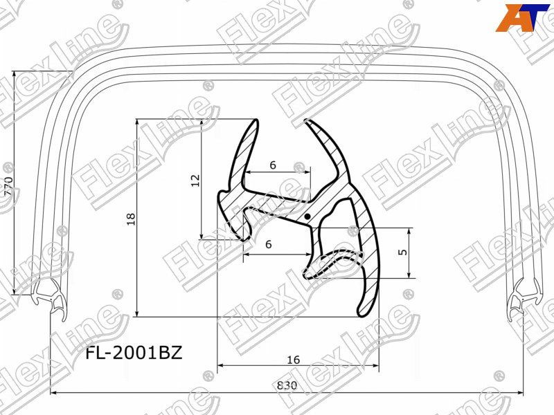 Уплотнитель лобового стекла для Тойота Рав 4 1994-1998, Toyota Rav4 ...